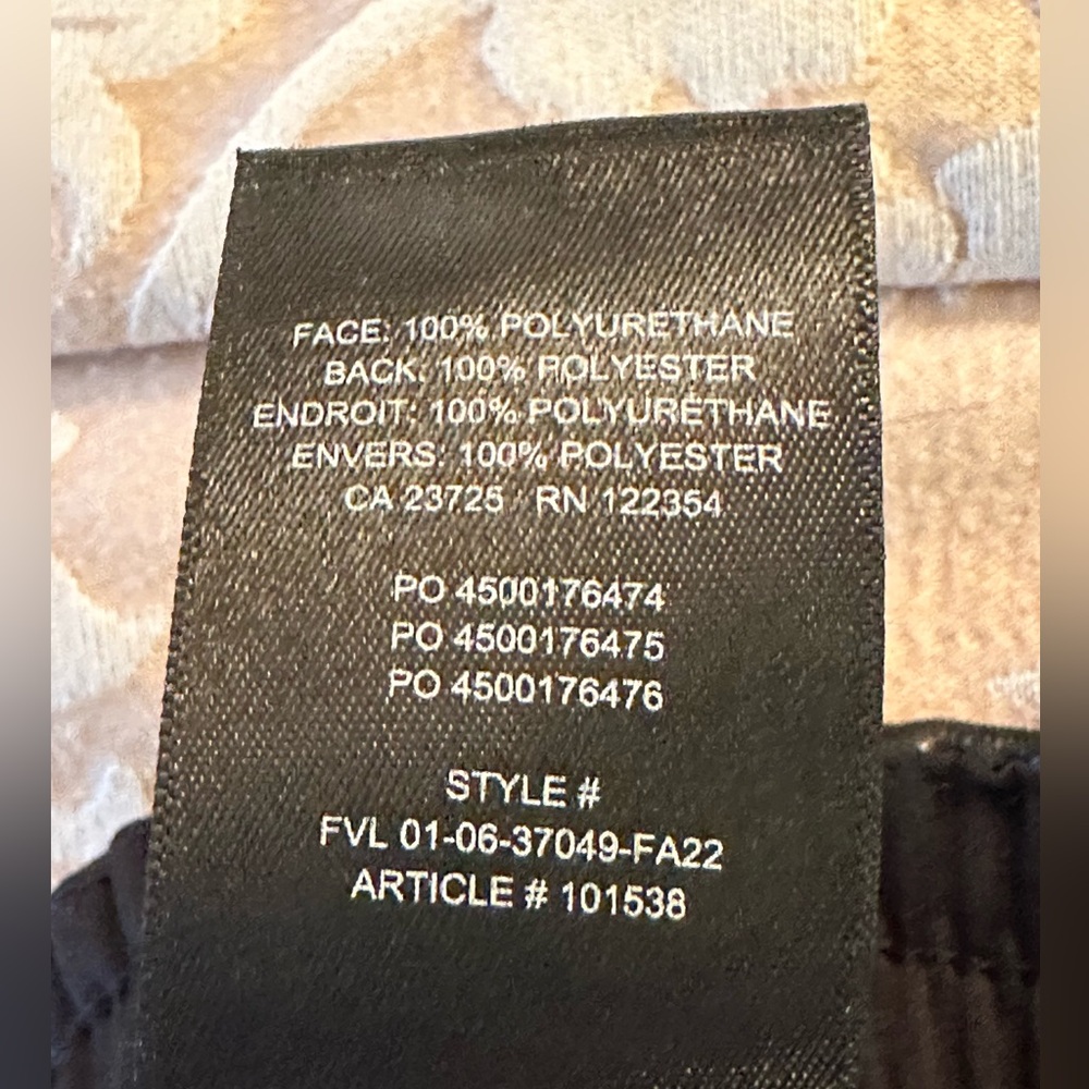 Babaton black vegan leather pant - Picture 9 of 10